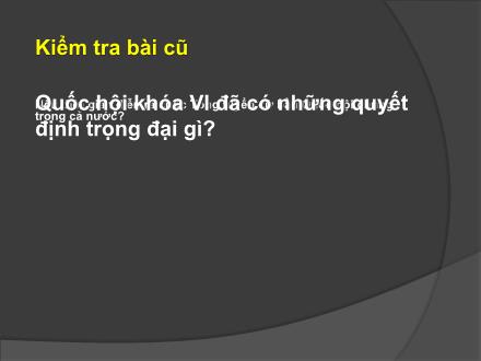 Bài giảng Lịch sử 5 - Bài 30: Xây dựng nhà máy thủy điện Hòa Bình