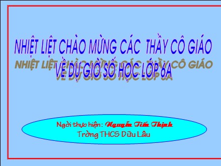 Bài giảng Toán 6 - Tiết 75: Quy đồng mẫu nhiều phân số - Nguyễn Tiến Thịnh