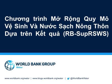 Chương trình Mở rộng quy mô vệ sinh và nước sạch nông thôn Dựa trên kết quả (RB- SupRSWS)