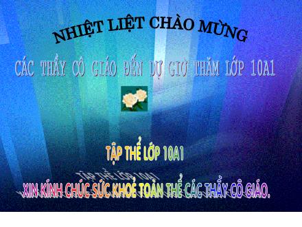 Bài giảng Toán Lớp 10 - Tiết 14: Đại cương về phương trình - Nguyễn Đức Thắng Bài giảng Toán Lớp 10 - Tiết 14: Đại cương về phương trình - Nguyễn Đức Thắng