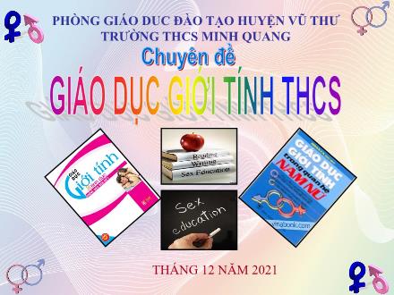 Chuyên đề Giáo dục giới tính THCS