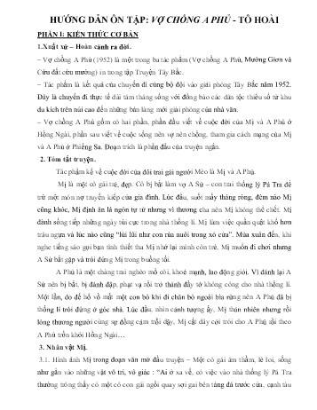 Ôn tập Ngữ văn Lớp 12 - Văn bản "Vợ chồng A Phủ"