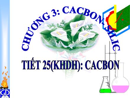 Bài giảng Hóa học Lớp 11 - Tiết 25: Cacbon - Trường THPT Trần Văn Lan