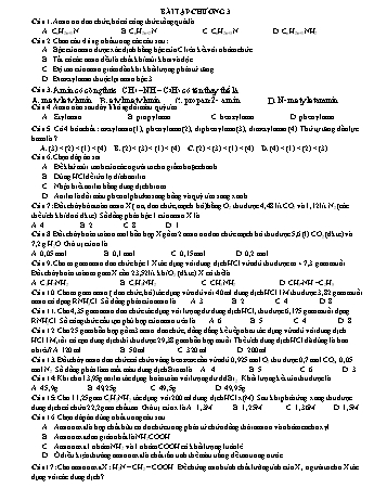 Bài luyện tập Hóa học Lớp 12 - Chương 3 - Trường THPT Vũ Văn Hiếu