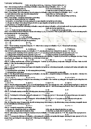 Bài tập tự luyện Vật lí Lớp 12 - Tán sắc ánh sáng - Trường THPT Trực Ninh