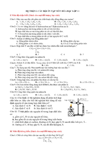Hướng dẫn ôn tập Hóa học Lớp 11 - Trường THPT Trực Ninh