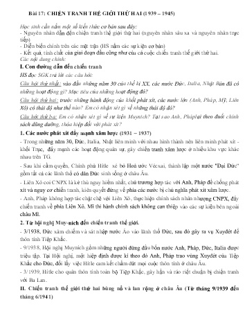 Hướng dẫn ôn tập Lịch sử Lớp 11 (Đợt 2) - Trường THPT Trực Ninh