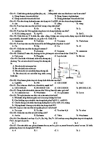 Trắc nghiệm Hóa học Lớp 12 - Trường THPT Vũ Văn Hiếu